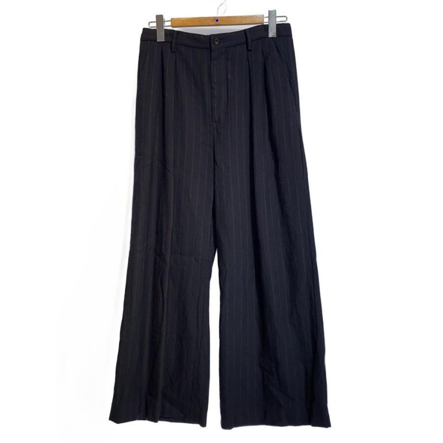 IRENISA◇スラックスパンツ/2/コットン/NVY/ストライプ/ih-23fw-p028