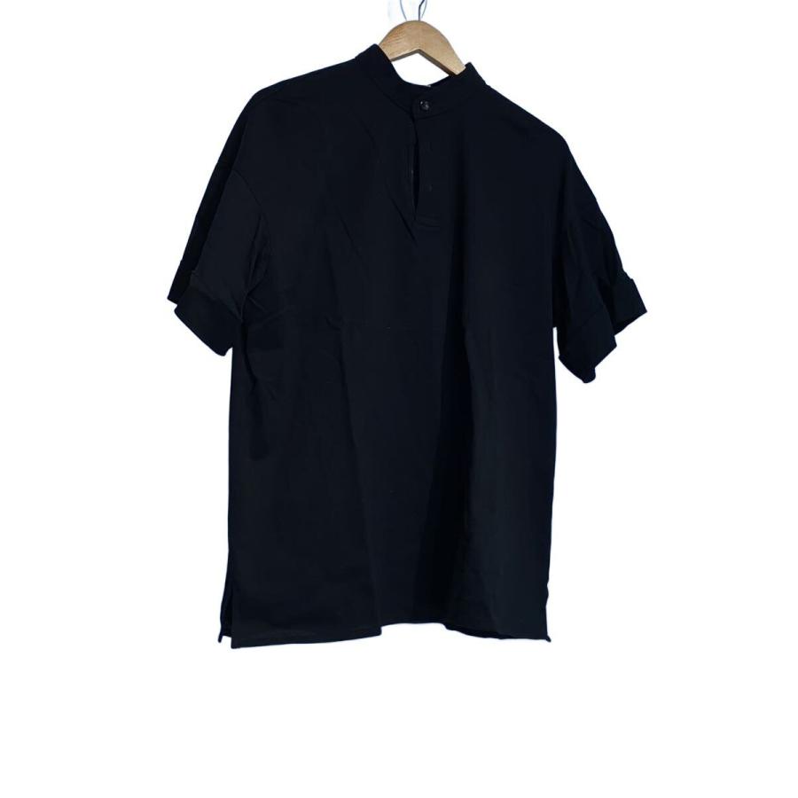 THE RERACS◇半袖シャツ/46/コットン/BLK/無地/25SS-RECS-479 