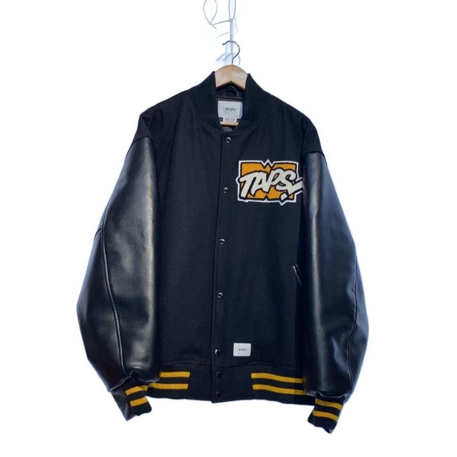 WTAPS◇2022 SNEAK COLLECCTION/スタジャン/4/ウール/BLK/222BRDT