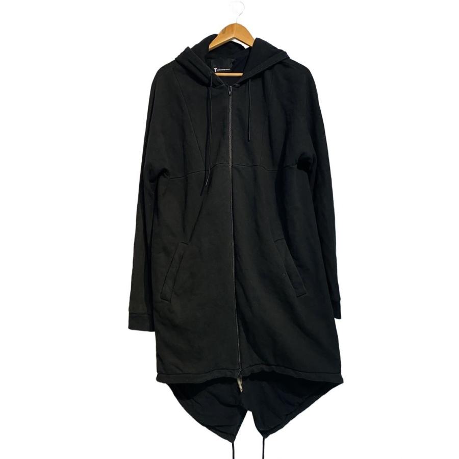 T by ALEXANDER WANG◇ジップパーカー/M/コットン/BLK/無地/13720