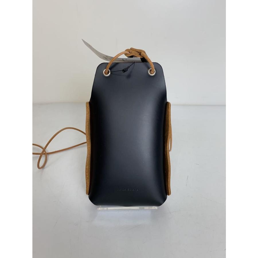 Hender Scheme◇ショルダーバッグ/レザー/BLK/無地 : セカンド