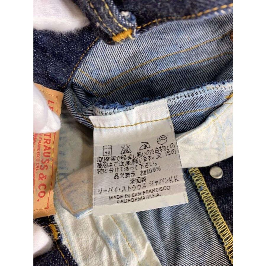 Levi's◇97年/バレンシア/USA製/ボタン裏555/濃紺/ビッグE/32/コットン