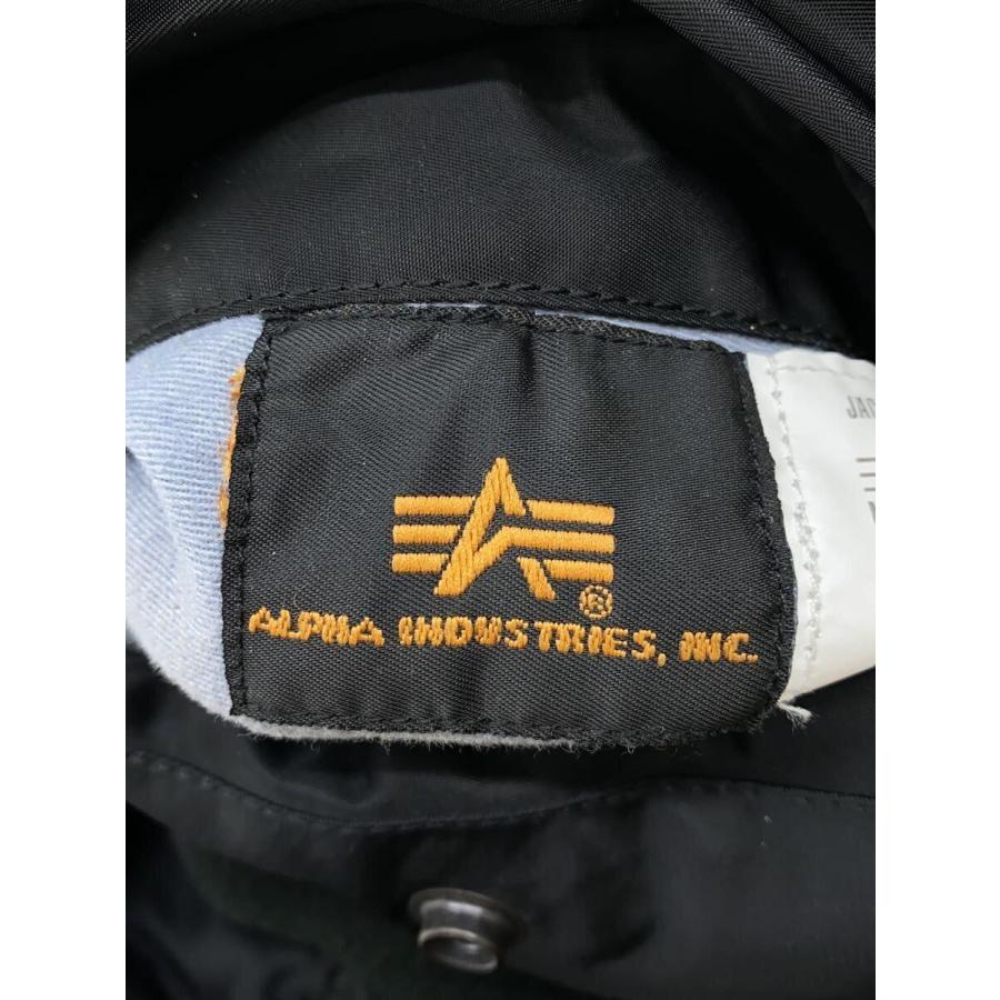 ALPHA INDUSTRIES◆MA-1 フライトジャケット/M/ポリエステル/BLK/MIL-J-82790J｜ssol-shopping｜03