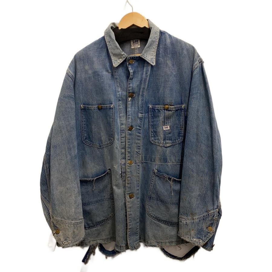 Lee◇40s-50s 91-J JELT DENIM ロングLボタン 襤褸 フェード デニム