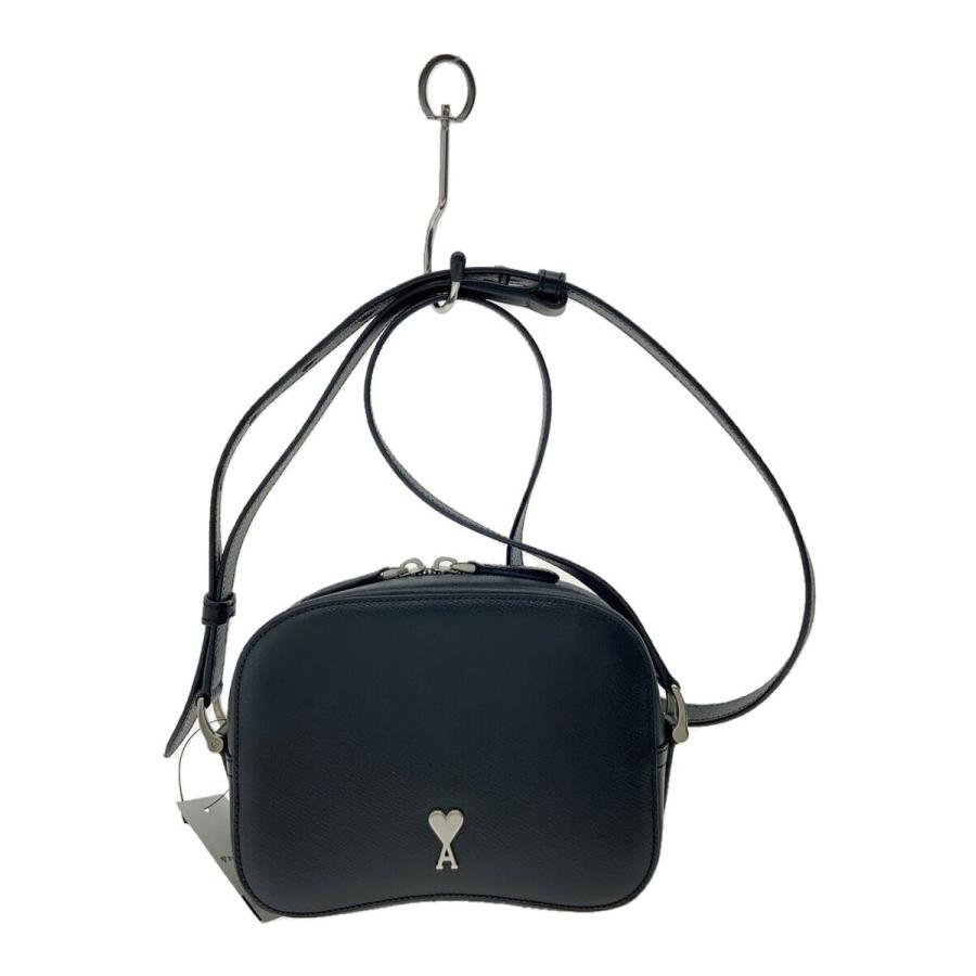 【美品】アミパリス　ami paris カメラバッグ　ショルダーバッグ AMI PARIS◇カメラバッグ/ショルダーバッグ/--/BLK : セカンド