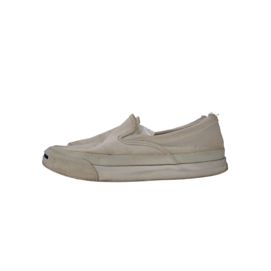 CONVERSE◇90s/USA製/ジャックパーセル/スリッポン/WHT/キャンバス