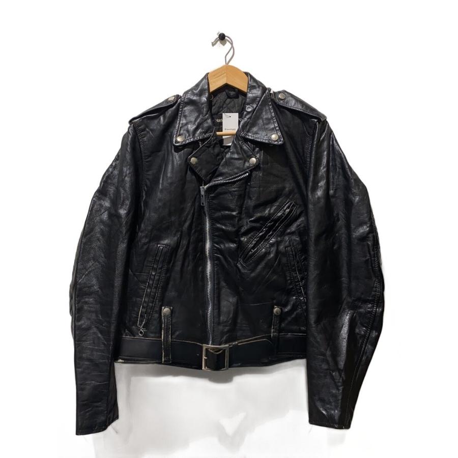 Harley-Davidson ダブルライダースジャケット　本革 HARLEY DAVIDSON◇70s/ダブルライダースジャケット/レザー/BLK