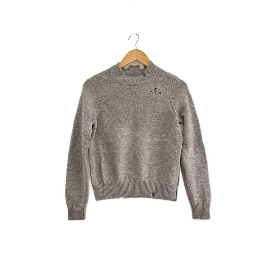 Maison Margiela◇デストロイド ダメージ加工 ニット/XS/ウール/GRY 