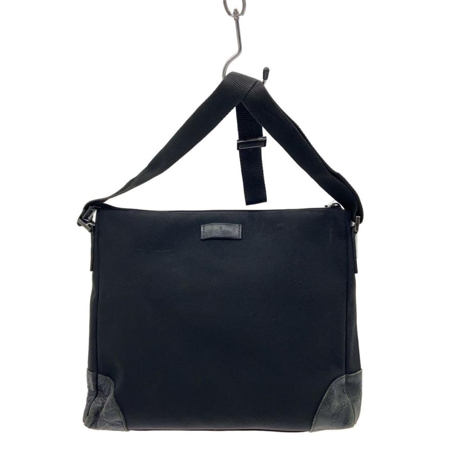 GUCCI◇ショルダーバッグ/キャンバス/BLK/257311 204991 : セカンド