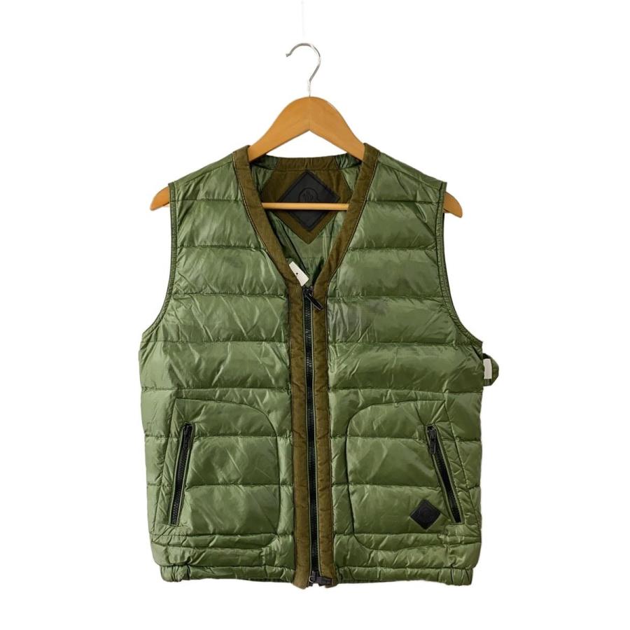 MONCLER◇インナーダウンベスト/O/ナイロン/GRN/132-09H-41700-35