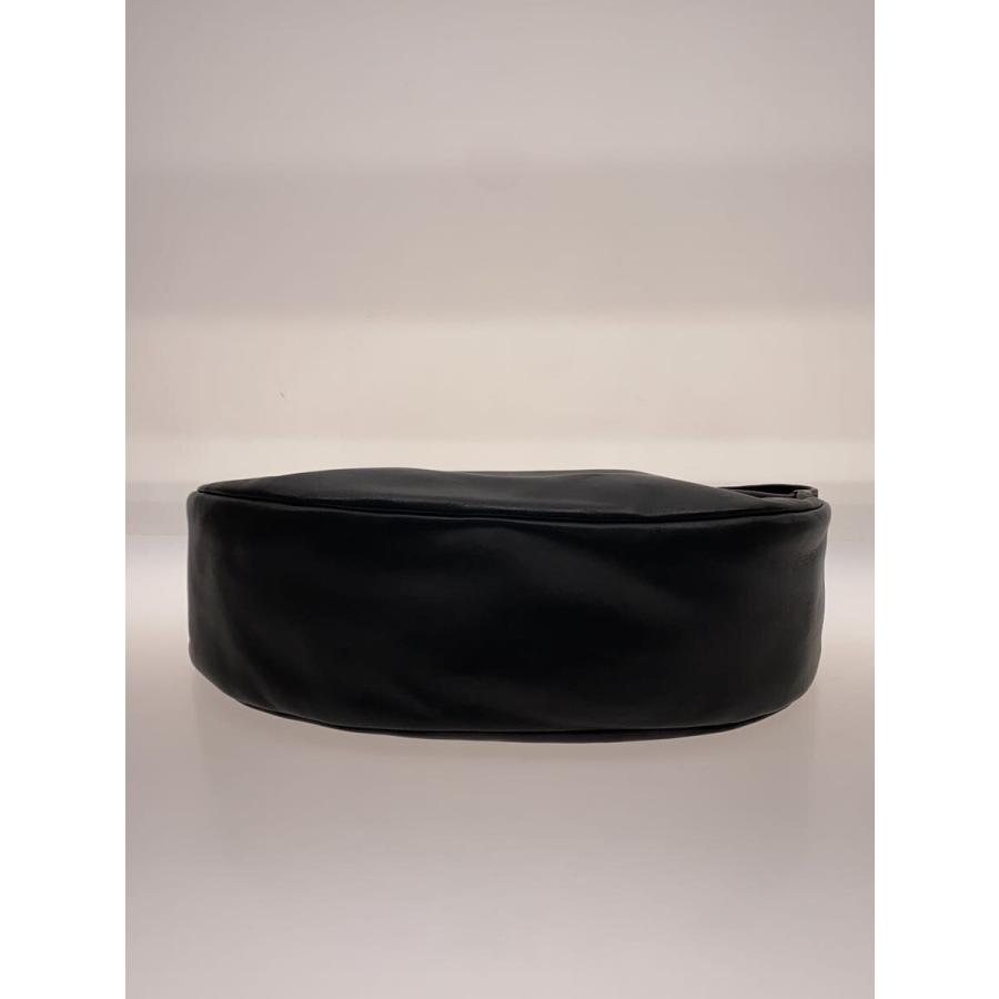COS ブラック レザーショルダーバッグ 三日月 COS◇三日月/ワンショルダーバッグ/レザー/BLK// : セカンドストリート