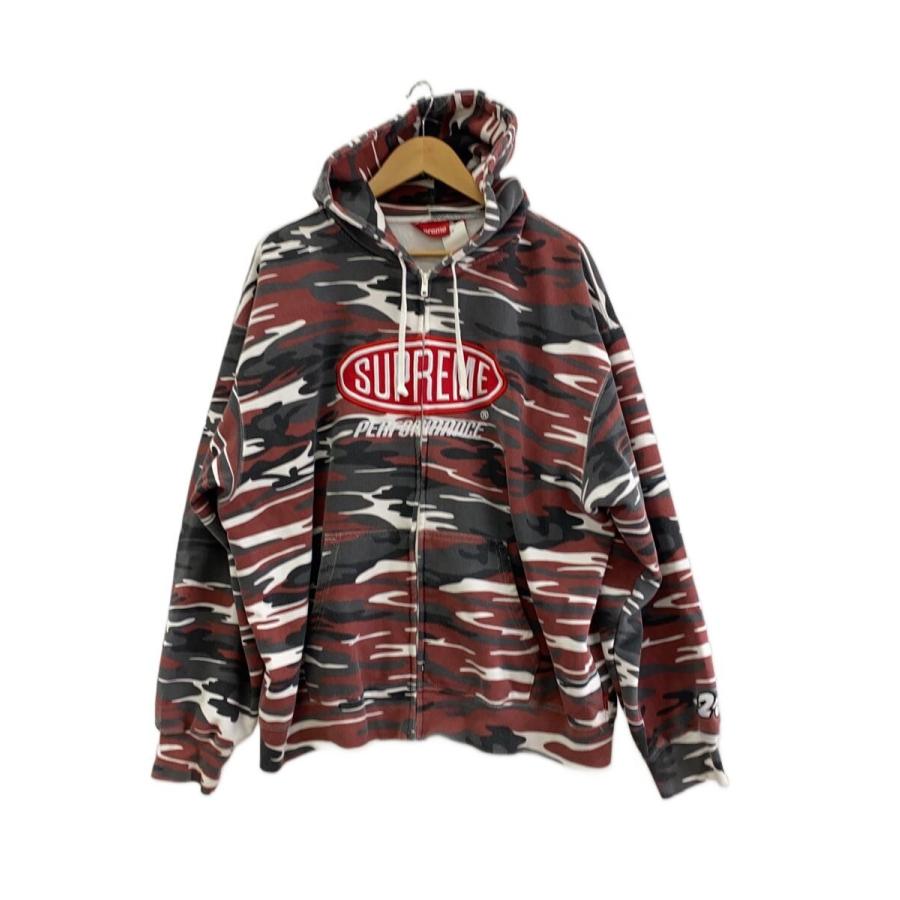 SUPREME パーカー　ジップ　XL Supreme◇PERFORMANCE ZIP UP HOODED/ジップパーカー/XL/コットン/RED