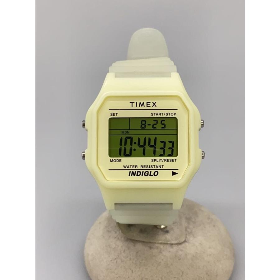TIMEX◇クォーツ腕時計/デジタル/--/WHT/WHT/tw2y02600/T80 Glow-in