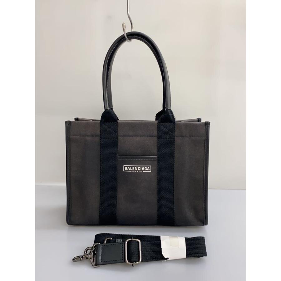 BALENCIAGA ハードウェア 2WAYハンドバッグ レザー ブラック HARDWARE TOTE ハードウェア ハンドバッグ トートバッグ レザー