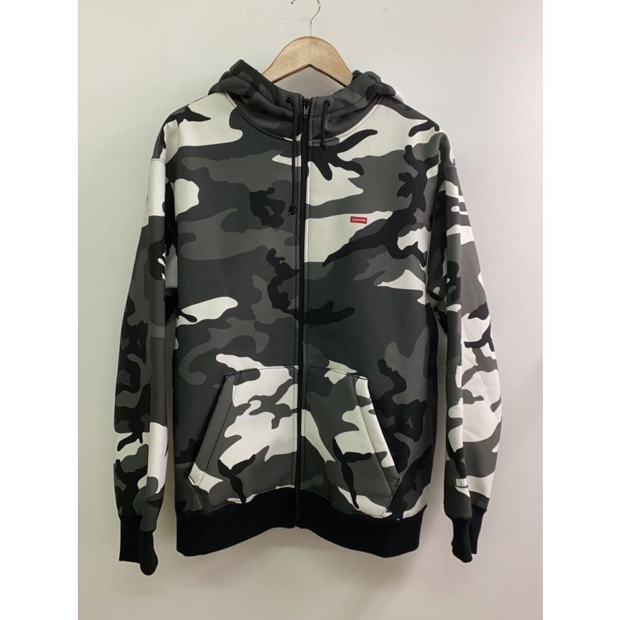 Supreme◇ジップパーカー/L/ポリエステル/GRY/カモフラ : セカンド