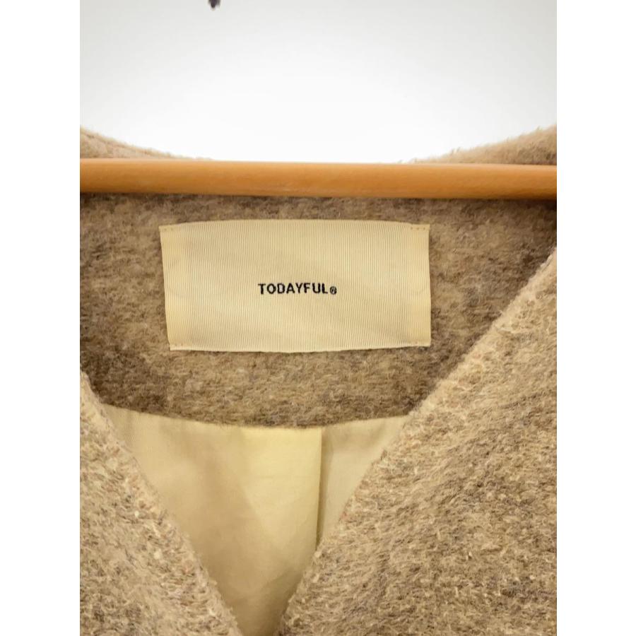 TODAYFUL◇19AW/Wool Cocoon Coat/ウール混/コート/38/ポリエステル  