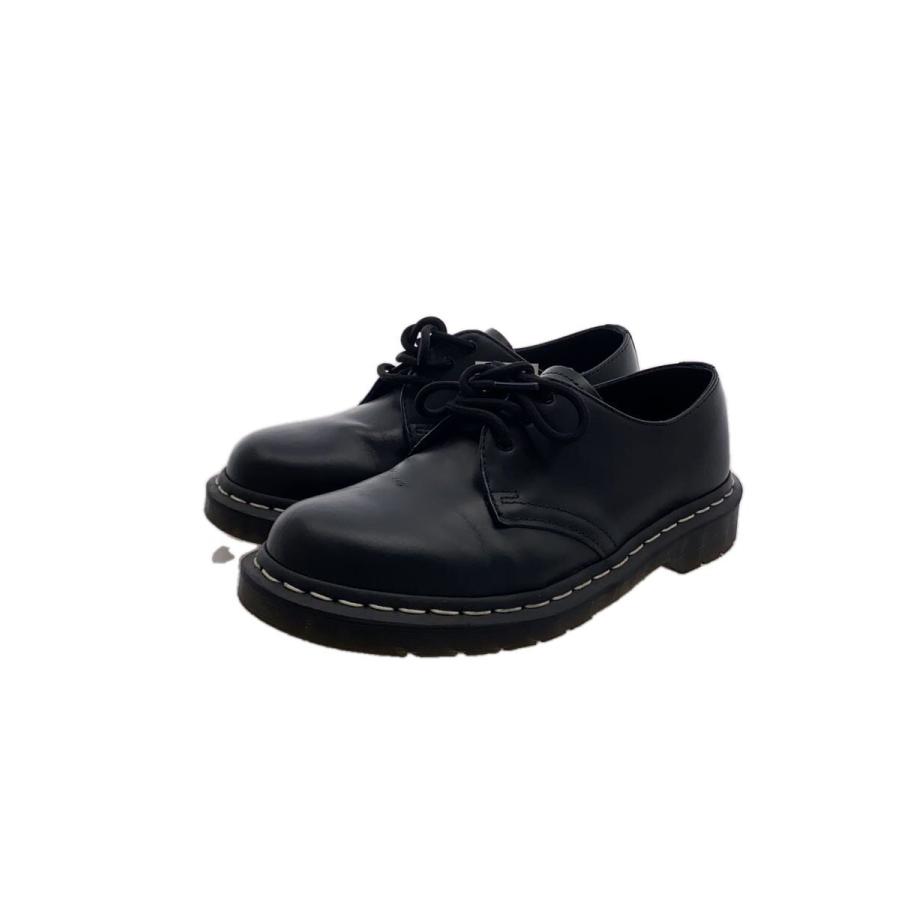 Dr. Martens 24757 ブラック 3ホール UK6 Dr.Martens◇1461 3ホール/ホワイトステッチ/UK6/BLK/レザー/24757