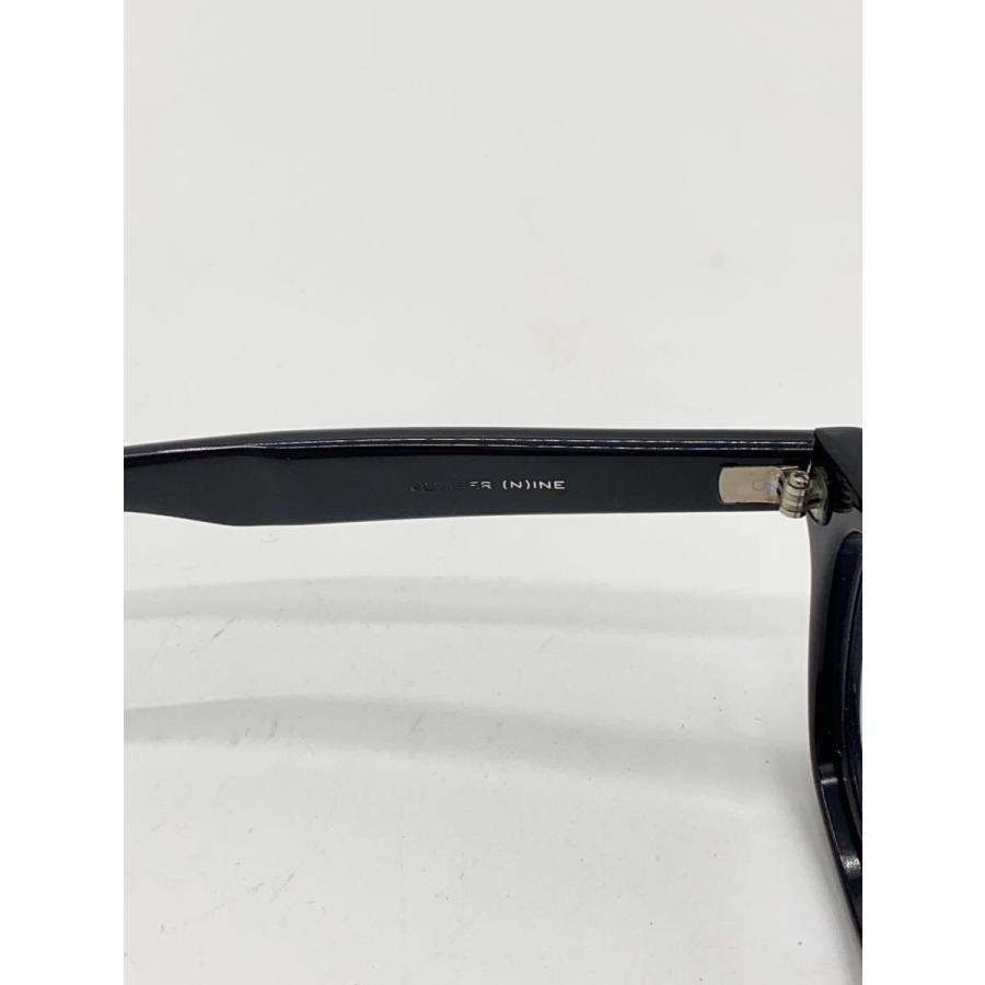 NUMBER (N)INE◇サングラス/ウェリントン/プラスチック/ブラック