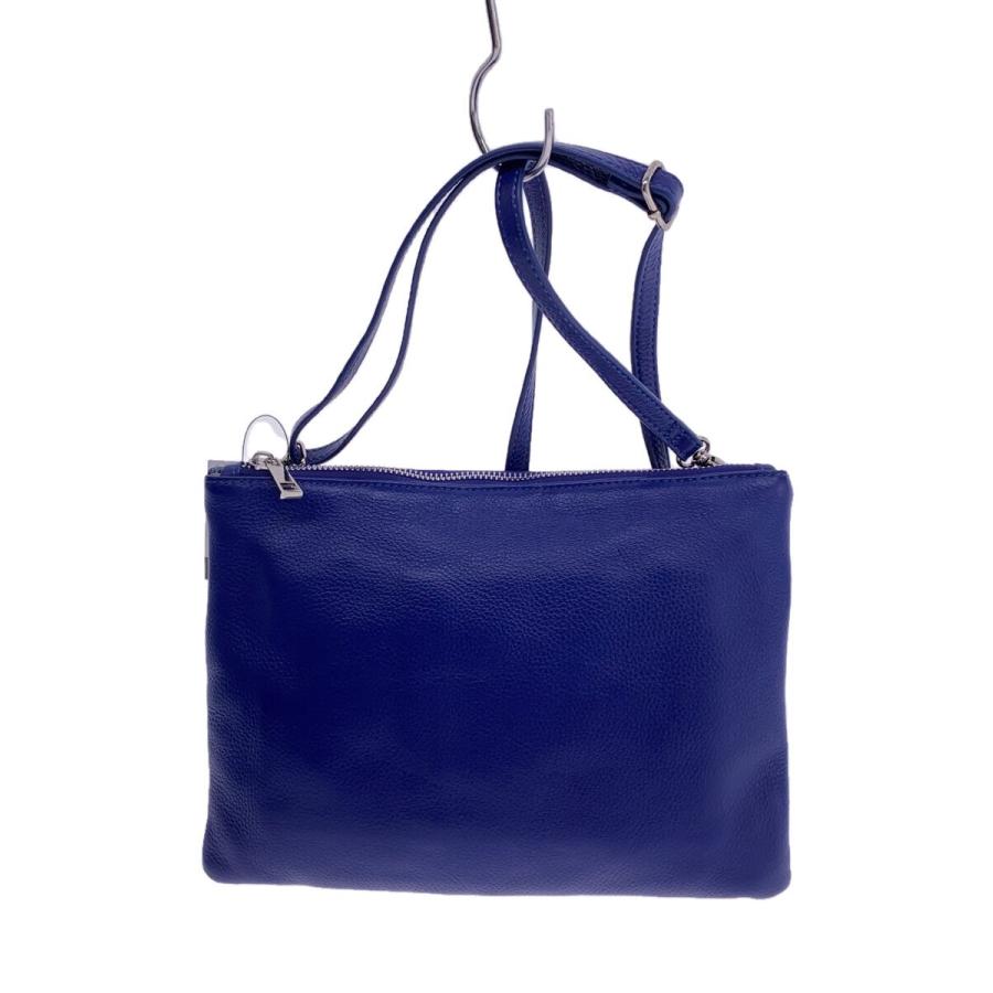 【美品】イアパピヨネ ショルダーバッグ タグ付 レザー ブルー S3030 ear PAPILLONNER◇ショルダーバッグ/レザー/BLU : セカンドストリート