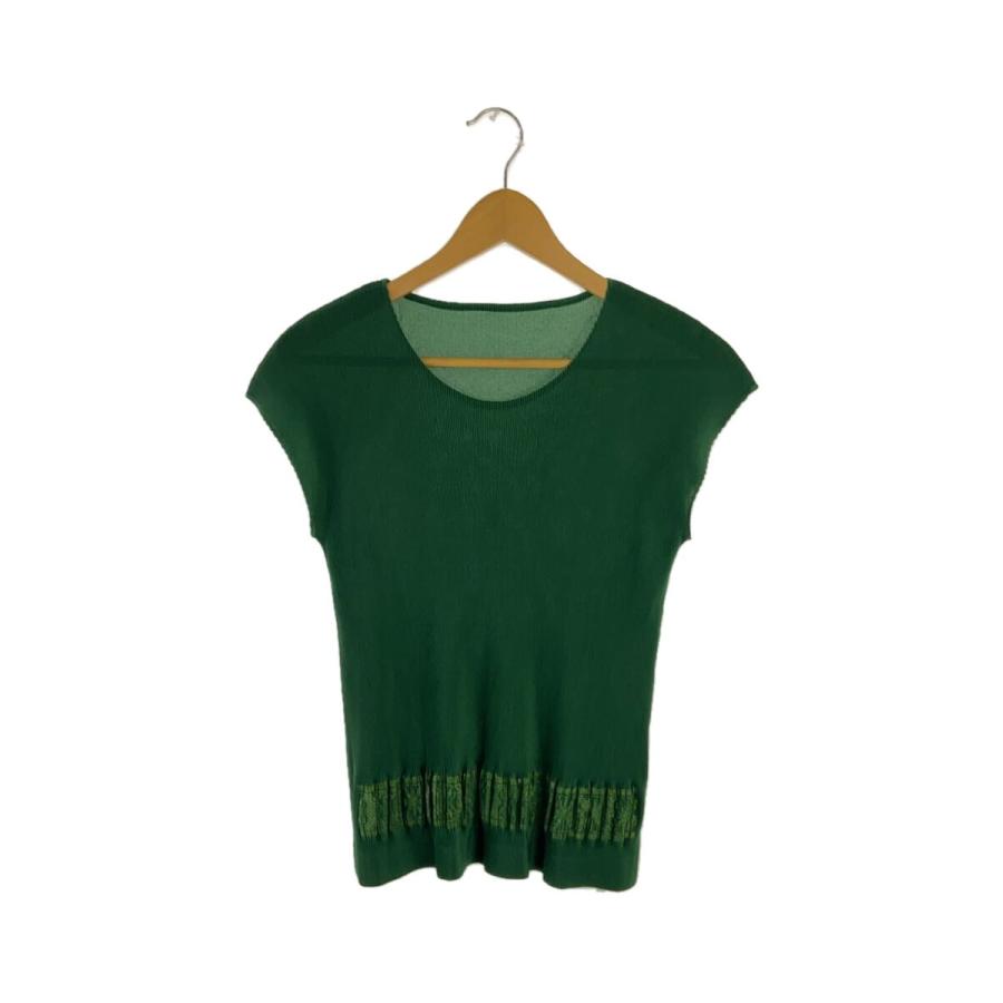 PLEATS PLEASE ISSEY MIYAKE◇ノースリーブカットソー/--/ポリエステル 
