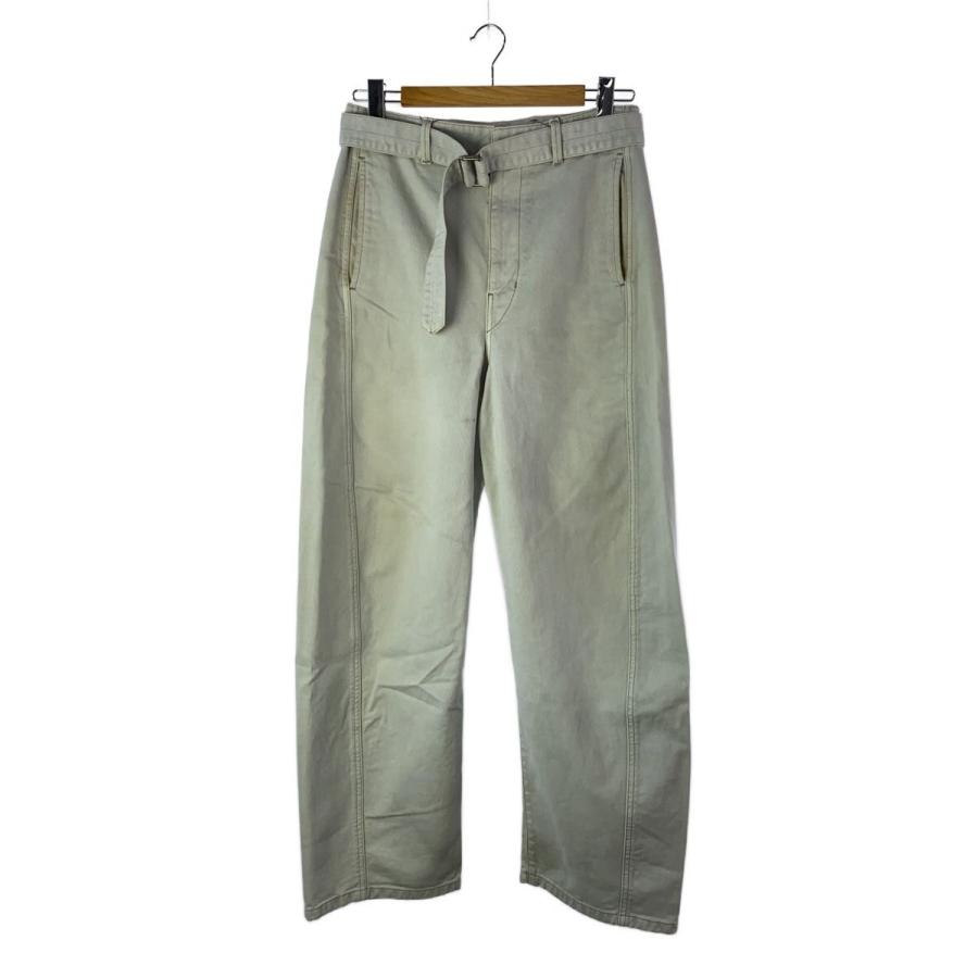【新品未使用】LEMAIRE TWISTED BELTED PANTS LEMAIRE◇22aw/TWISTED BELTED PANTS/46/デニム/BLU// : セカンド