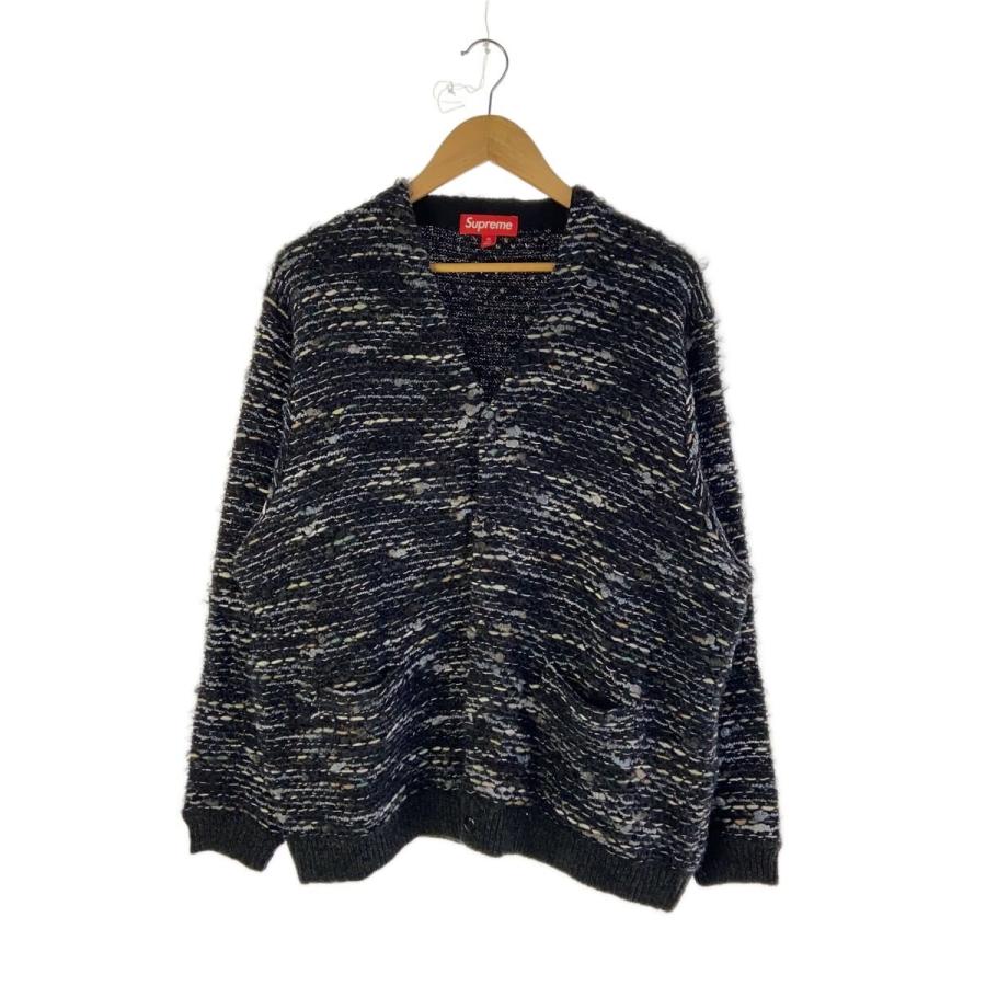 Supreme◇カーディガン(厚手)/XL/コットン/BLK/総柄 : セカンド