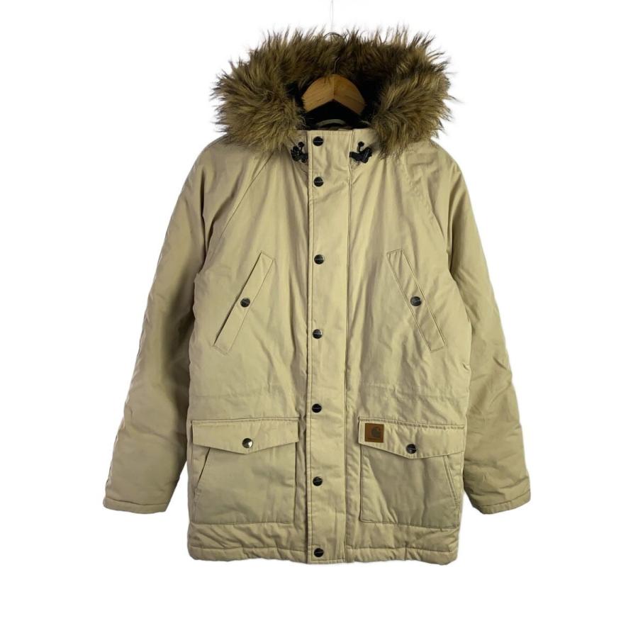 【新品未使用】Carharttダウンジャケット Carhartt◇ダウンジャケット/S/ポリエステル/BEG : セカンドストリート