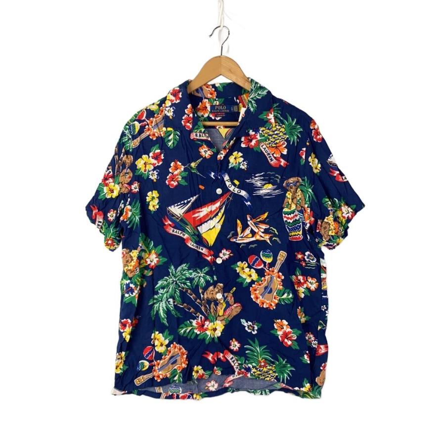 Polo Ralph Lauren アロハシャツ POLO RALPH LAUREN◇アロハシャツ/L/レーヨン/NVY// : セカンド