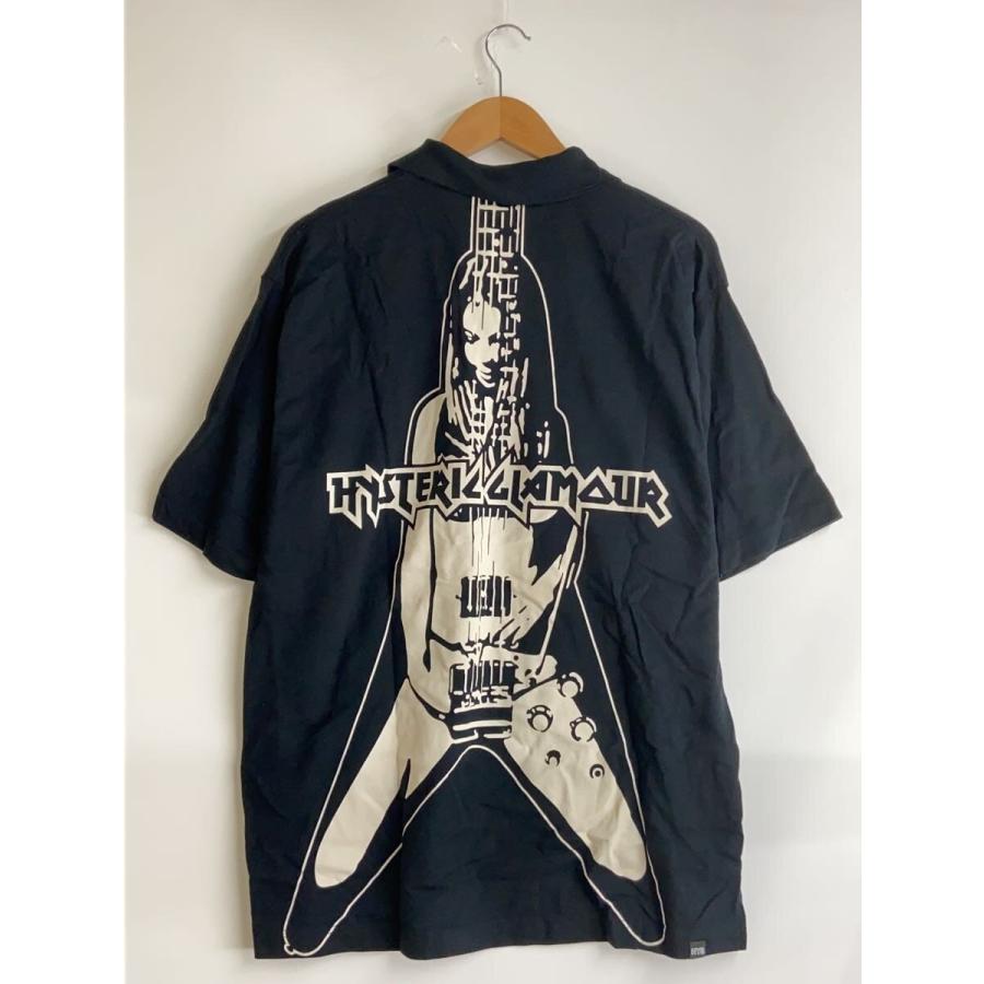 HYSTERIC GLAMOUR◇METAL GUID/ポロシャツ/M/コットン/BLK/02261CH02