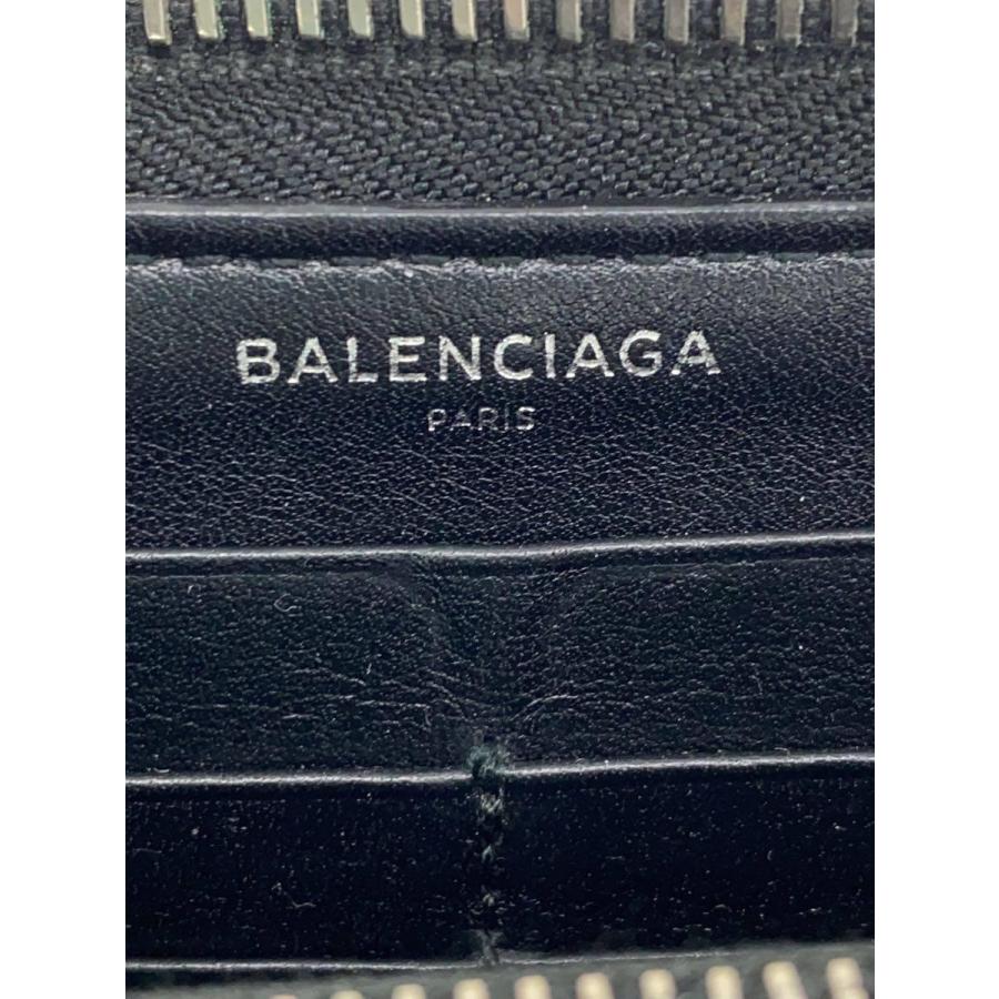 BALENCIAGA◇長財布/レザー/BLK/無地/メンズ/436045.1000.Z.555583