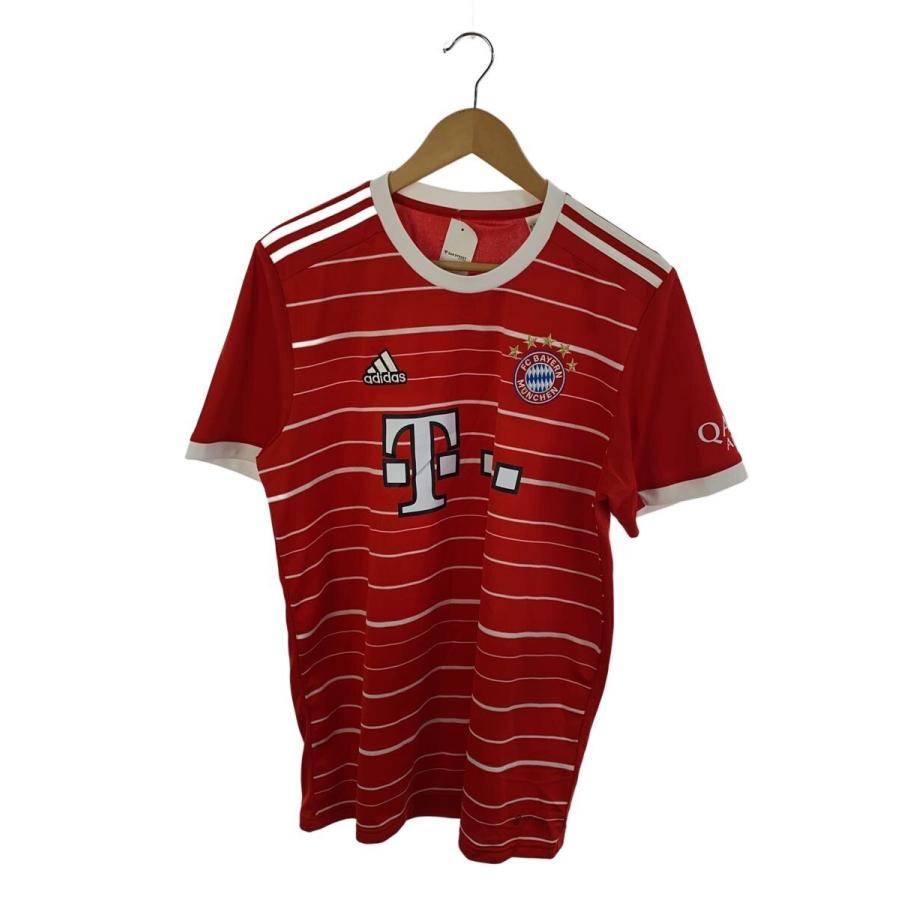 adidas◇バイエルンミュンヘン/サッカーシャツ/Tシャツ/L/--/RED