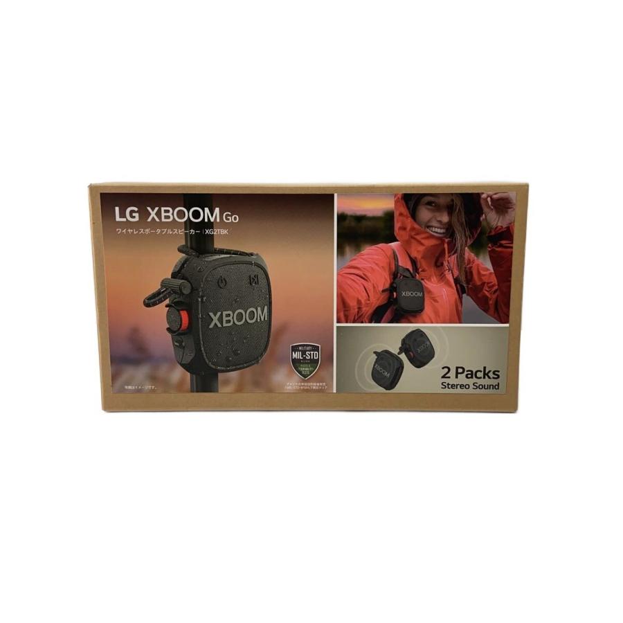 LG XBOOM GO/ワイヤレスポータブルスピーカー/2パック/XG2TBK
