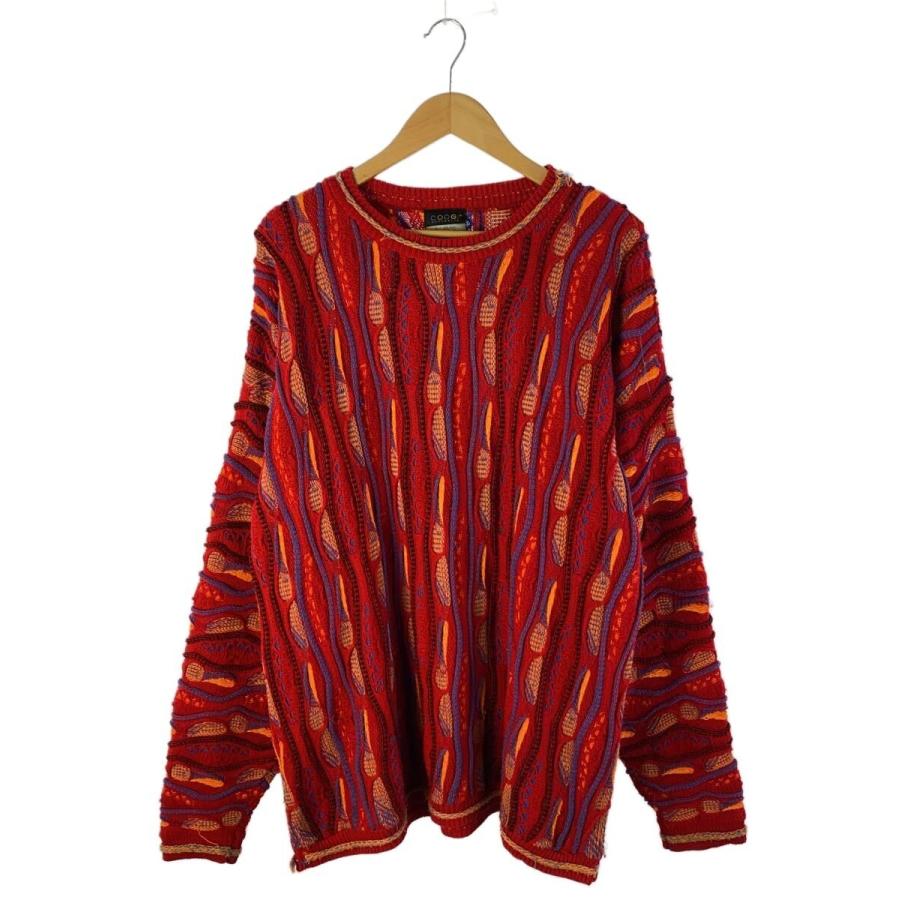 COOGI◇ニット・セーター(厚手)/--/--/RED/総柄 : セカンドストリート