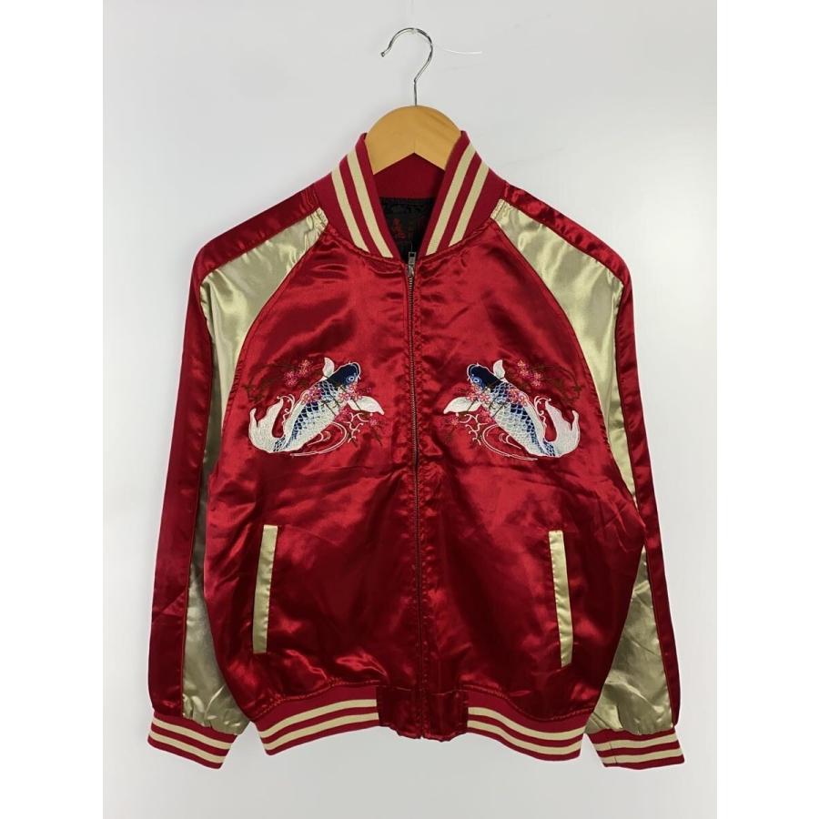 一心如鏡◇スカジャン/S/ポリエステル/RED/鯉/83962 : セカンド