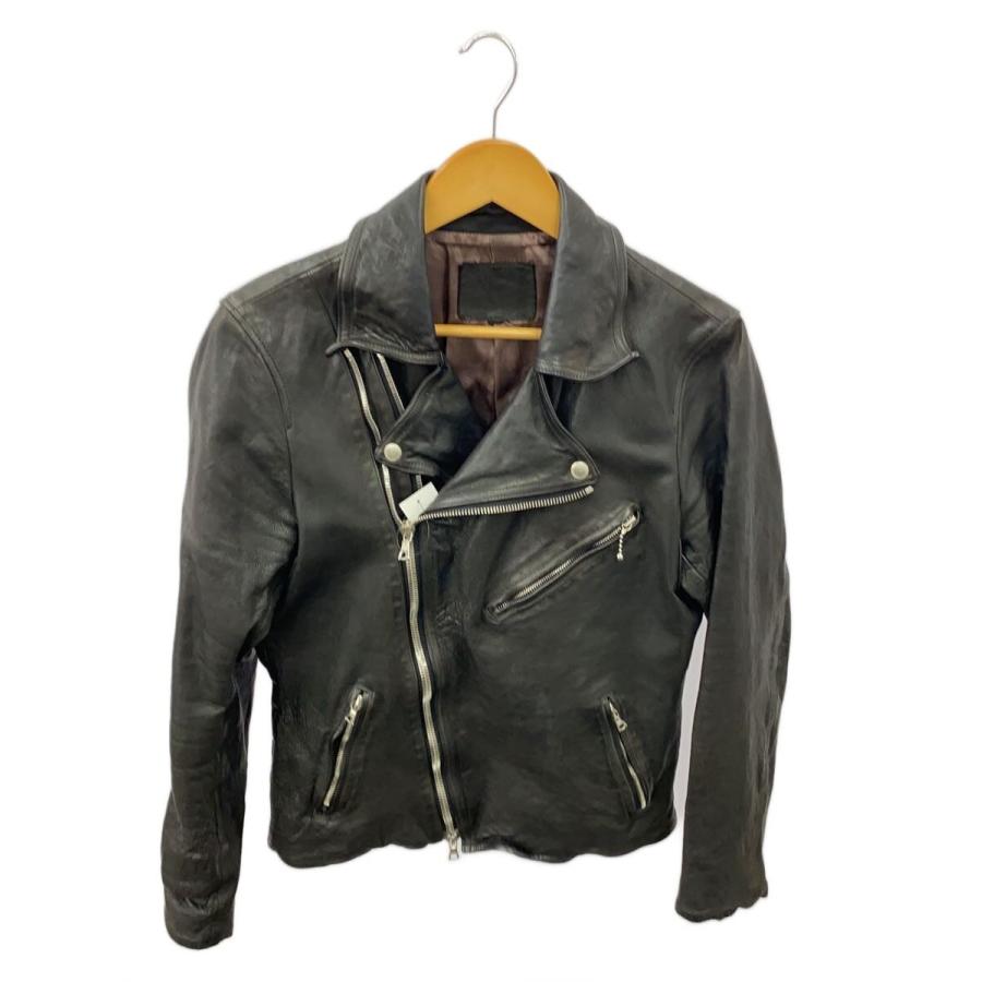 BACKLASH ダブルライダースジャケット 1498-10 ISAMU KATAYAMA BACKLASH◇ダブルライダースジャケット/L/牛革/BLK