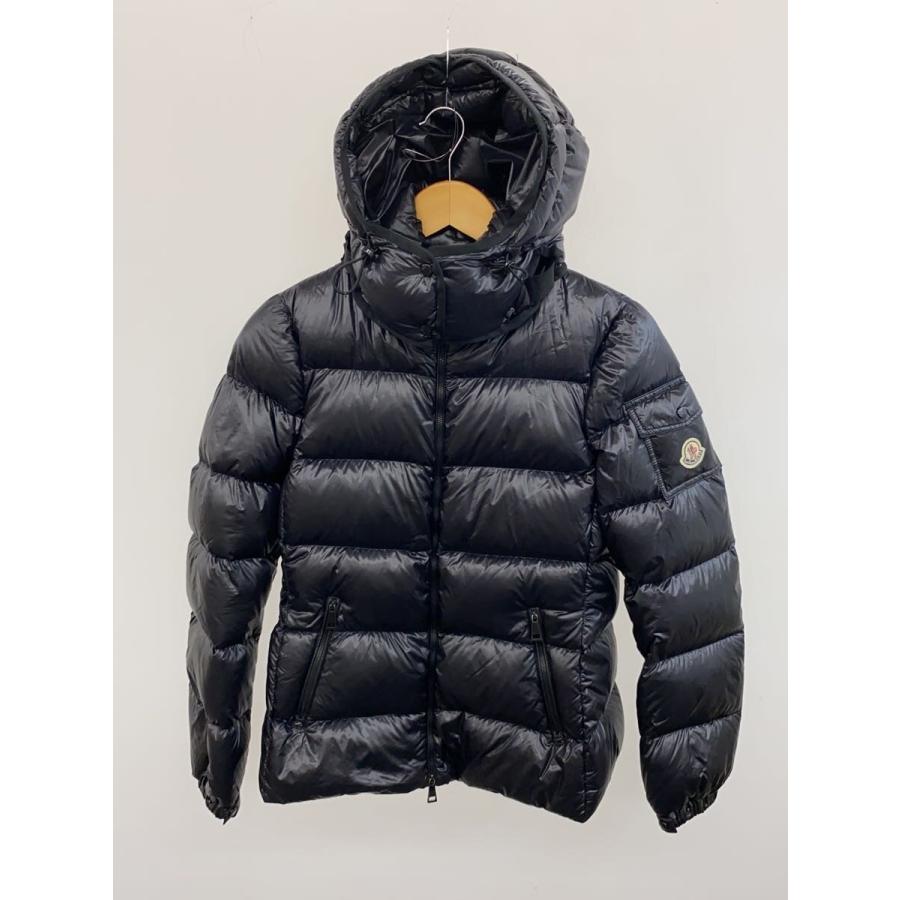 MONCLER◇ダウンジャケット/1/ポリエステル/BLK/無地