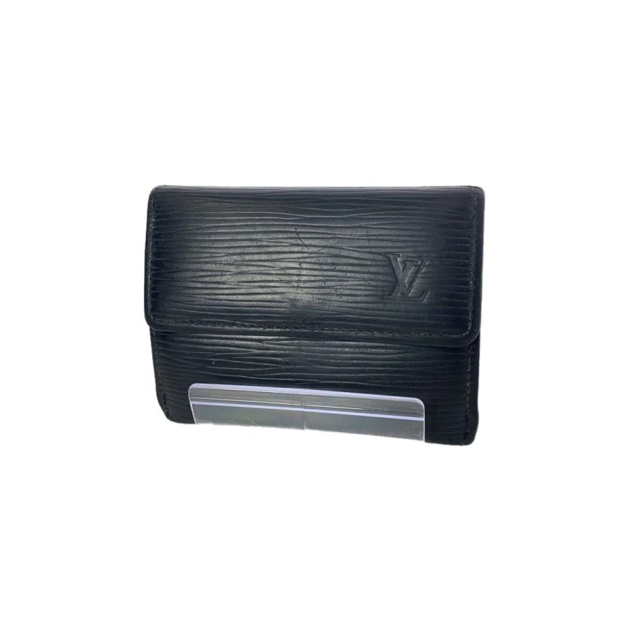 LOUIS VUITTON エピ ラドロー &カードケース ノワール 美品 LOUIS VUITTON◇ラドロー_エピ/レザー/BLK/メンズ : セカンド