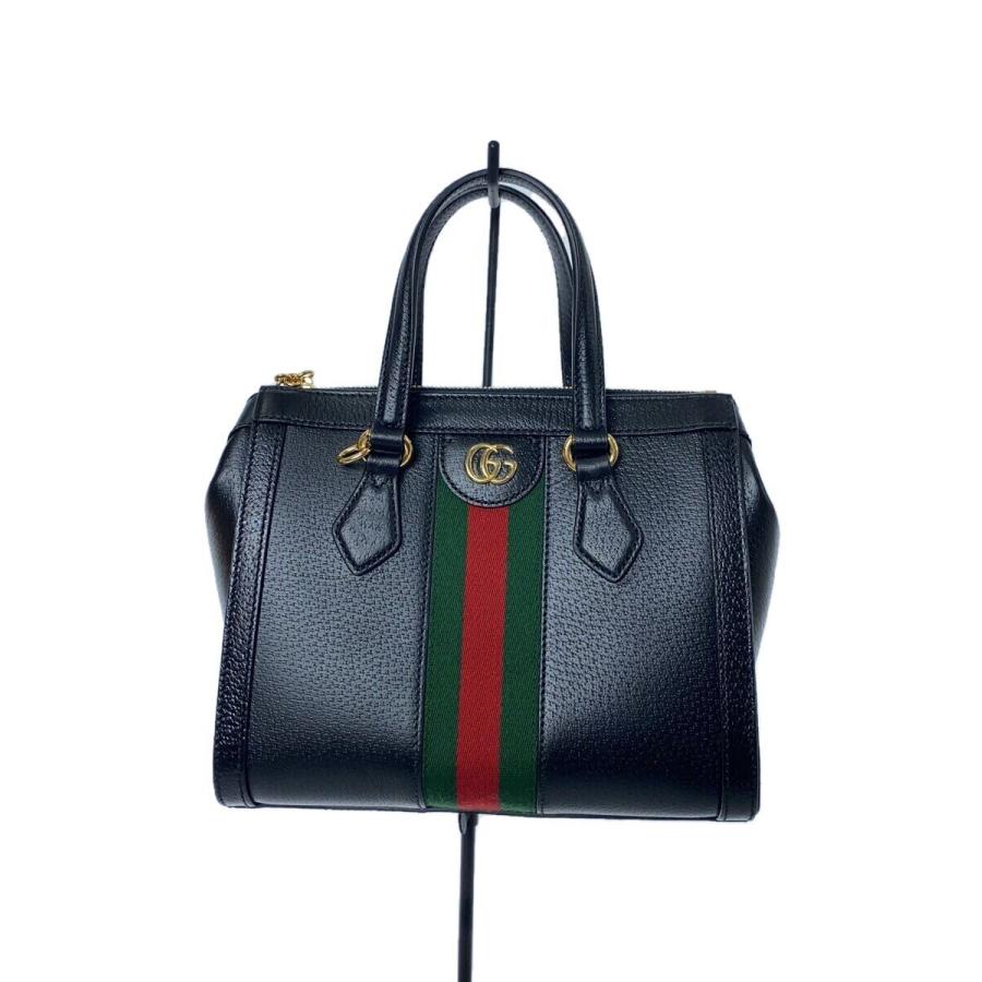 GUCCI オフィディア スモール トートバッグ ブラックレザー Ophidia グッチ GUCCI オフィディア スモール トートバッグ GG