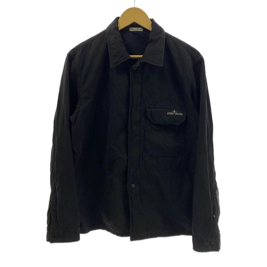 STONE ISLAND◇ジャケット/M/コットン/BLK/45151604 : セカンド 