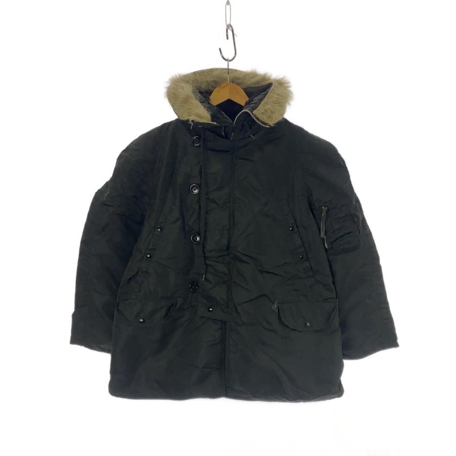 ALPHA INDUSTRIES◇モッズコート/L/ナイロン/BLK/1615-573-8335