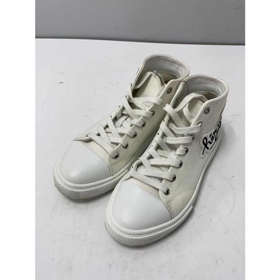 HERMES◇イリコ/ハイカットスニーカー/37.5/WHT/ホワイト/キャンバス 