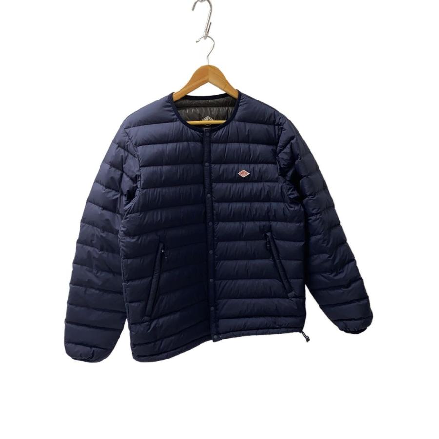 DANTON◇CREWNECK INNER DOWN JACKET/ダウンジャケット/L/ナイロン/NVY