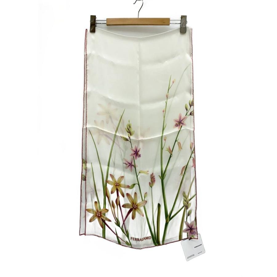 新品　Salvatore Ferragamo スカーフ フラワー 花柄　シルク Salvatore Ferragamo◇スカーフ/シルク/マルチカラー/花柄/レディース