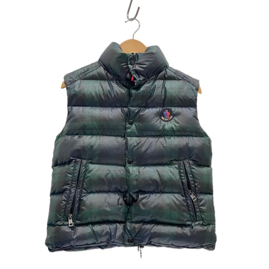MONCLER◇CORBIER/コルビエールダウンベスト/1/ポリエステル/GRN 