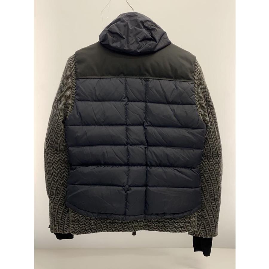 MONCLER◇PASTERZE GUIBBOTTO/ダウンジャケット/1/GRY/ヘリンボーン 