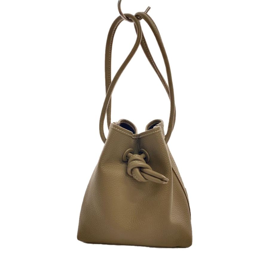 VASIC◇Bond/ボンド/ショルダーバッグ/レザー/BRW/無地/角擦れ有  