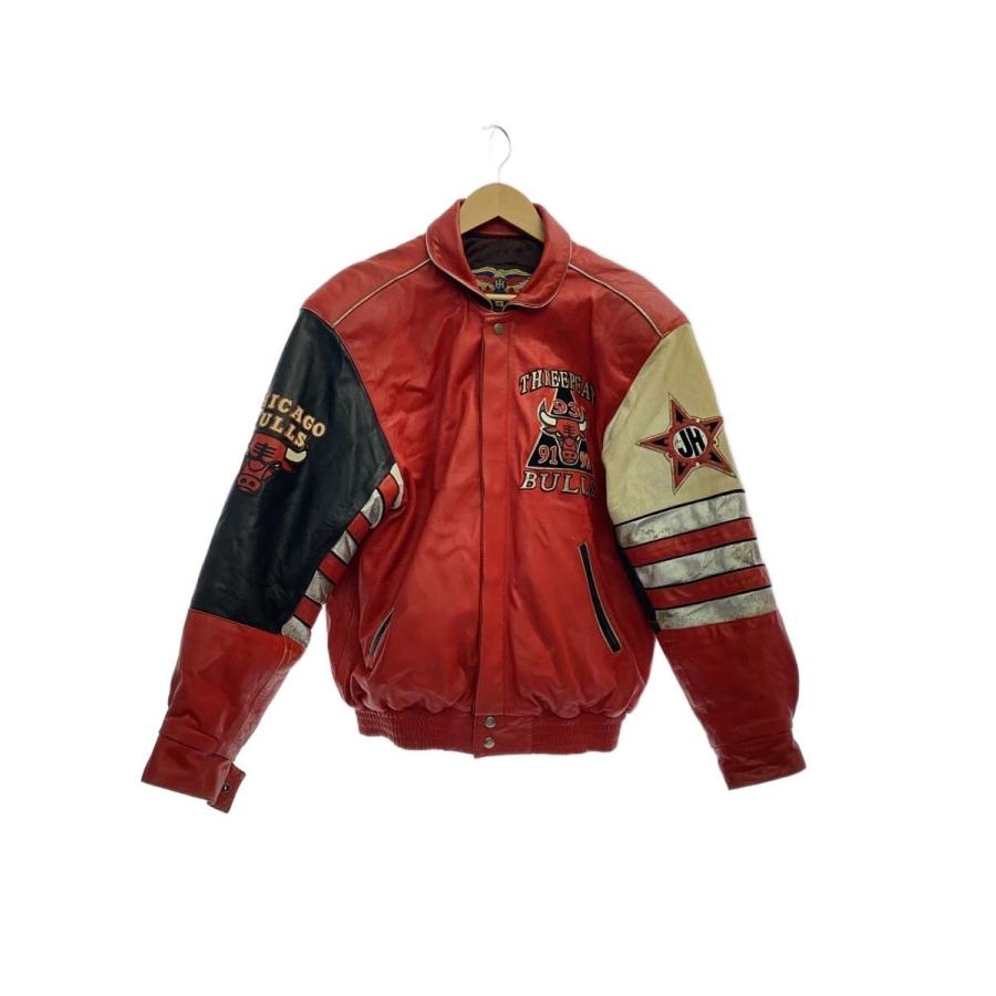 JEFF HAMILTON◇90s/CHICAGO BULLS 3PEAT JACKET//レザージャケット/M 