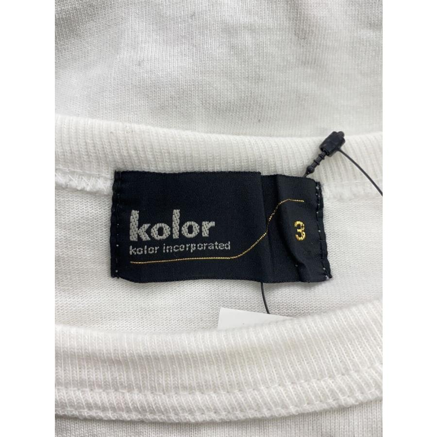 kolor◇Tシャツ/3/コットン/WHT/23SCM-T12207 : セカンドストリート