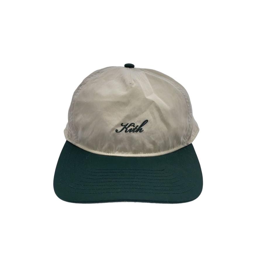 KITH◇Script Logo Cap/キャップ/FREE/ナイロン/GRN/メンズ : セカンド