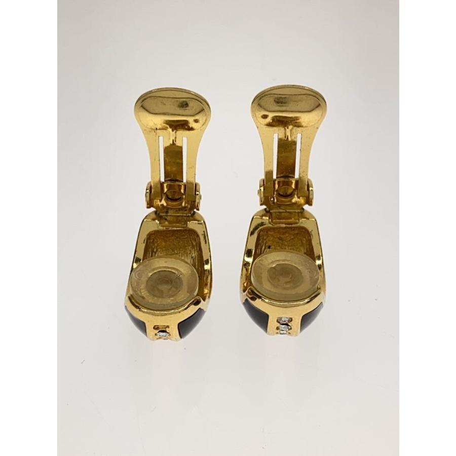 Christian Dior◆イヤリング/--/GLD/レディース/ブラックコンビ_3